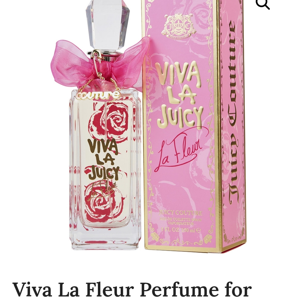 Juicy Couture Viva La Juicy La Fleur Perfume with Pink and Gold Accents